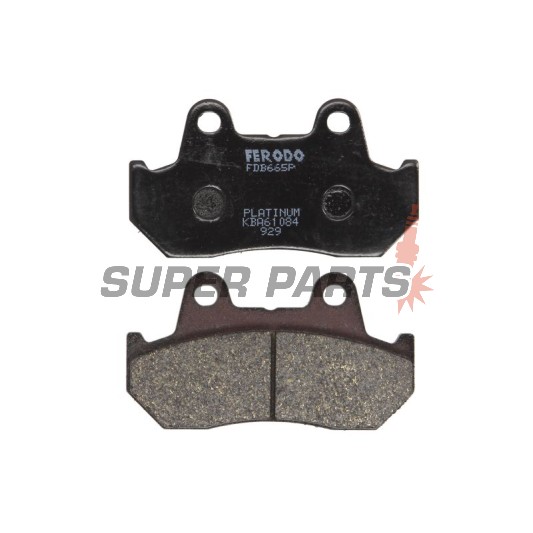 Τακάκια φρένων -FERODO- FDB665P, Honda CB 900/1100, CBR 600F (1987-1990), CX 500/650, VF 500-1000 Interceptor & Magna, VT 500-1100 Shadow, XL 600 Transalp (1980-2000)