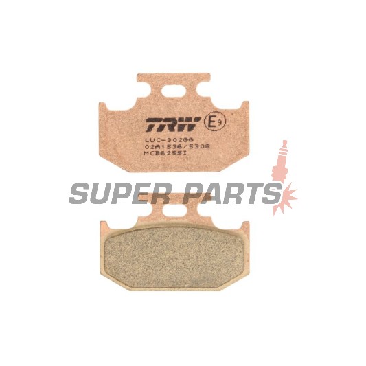 Τακάκια φρένων -TRW- MCB625SI, Cannondale MX400/440, Kawasaki KDX/KLX/KX, Suzuki DR/DR-Z/RM/RMX, Yamaha DT/TT/TT-R/WR/XT/YZ (1989-2018)