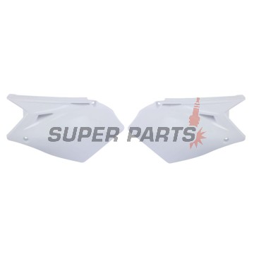 Πίσω πλαϊνά πλαστικά -POLISPORT- λευκά, SUZUKI RM-Z 450 2007-2007