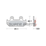 Τακάκια φρένων -TRW- MCB562, Honda CB/CBR/CBX, NSR, VFR, VT Integra, XRV Africa Twin - 250-750cc, 1986-1996