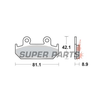 Τακάκια φρένων -TRW- MCB562SV, Honda CB/CBR/CBX, NSR, VFR, VT Integra, XRV Africa Twin - 250-750cc, 1986-1996