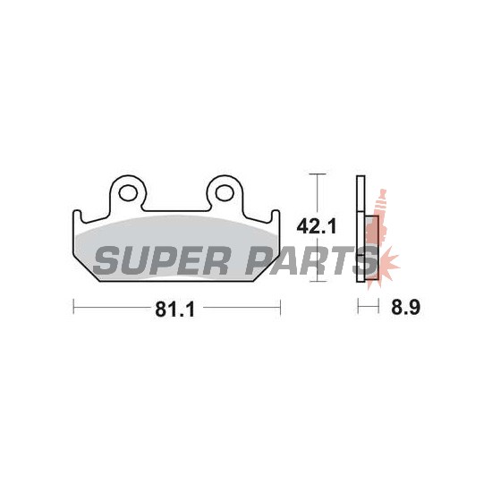 Τακάκια φρένων -TRW- MCB562, Honda CB/CBR/CBX, NSR, VFR, VT Integra, XRV Africa Twin - 250-750cc, 1986-1996