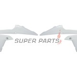 Μπροστινά πλαϊνά πλαστικά -POLISPORT- λευκά, YAMAHA WR, YZ 250/450 2014-2019