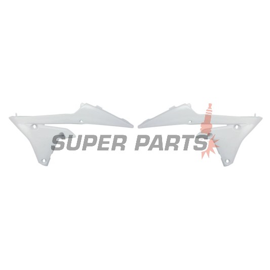 Μπροστινά πλαϊνά πλαστικά -POLISPORT- λευκά, YAMAHA WR, YZ 250/450 2014-2019