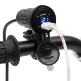 Αντάπτορας USB -4 RIDE- 12V, 2xUSB (1A + 2.1A), 2 pin, με βάση για τιμόνι 22mm - universal