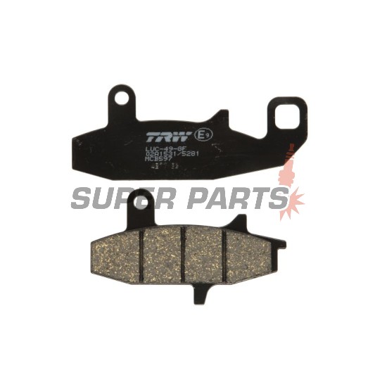 Τακάκια φρένων -TRW- MCB597, Honda VTZ250 Xelvis, Suzuki DR650/650R/RS/RSE/RE/SE, DR750S-800S Big (1988-1996)