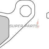 Τακάκια φρένων -FERODO- FDB731P, Aprilia MX 125 (2003-2007), RX 125 (2000-2001), Cagiva WMX 125 (1989), Husqvarna TC 510 & TE 510 (1990-1991)