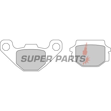 Τακάκια φρένων -FERODO- FDB731P, Aprilia MX 125 (2003-2007), RX 125 (2000-2001), Cagiva WMX 125 (1989), Husqvarna TC 510 & TE 510 (1990-1991)