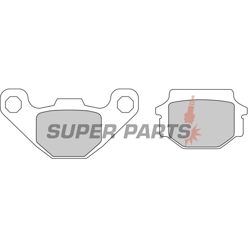 Τακάκια φρένων -FERODO- FDB731P, Aprilia MX 125 (2003-2007), RX 125 (2000-2001), Cagiva WMX 125 (1989), Husqvarna TC 510 & TE 510 (1990-1991)