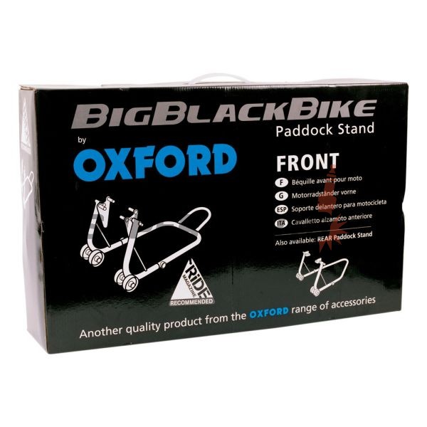 Μπροστινή βάση paddock -OXFORD- Black Front Paddock Stand 2.0, έως 250kg