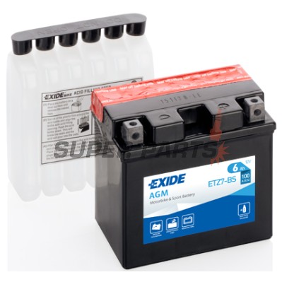 Μπαταρία -EXIDE- YTZ7-BS, 6Ah 12V
