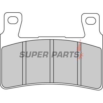 Τακάκια φρένων -FERODO- FDB2079ST, CBR600F/600RR/Fireblade, VTR1000SP1/SP2 (1998-2012)