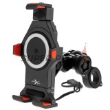 Βάση τηλεφώνου -4 RIDE- με USB φορτιστής, αντικραδασμικό, 12-30mm στήριξη - universal