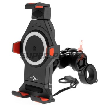 Βάση τηλεφώνου -4 RIDE- με USB φορτιστής, αντικραδασμικό, 12-30mm στήριξη - universal