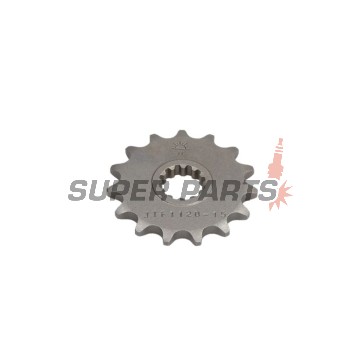 Μπροστινό γρανάζι -JT- JTF1120,15, 15 δόντια, Aprilia MX 50 2003-2006, RS 50 1999-2005, RX 50 1998-2005, Tuono 50 2003-2005, Beta RR 50 2002-2020, Betamotor RR Racing 50 2005-2020, RR Supermotard 50 2002-2009, Yamaha DT 50 1997-2006