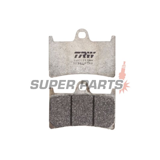 Τακάκια φρένων -TRW- MCB611CRQ, Yamaha BT Bulldog 1100, FJ-09 900, FJR 1300, FZ1 1000, FZ6 600, FZ8 800, FZS Fazer 600/1000, MT-01/07/09/10, TDM 900, XJR 1300, Tmax 530, XSR 700/900, XT 1200, XV 1700/1900, YZF/R1/R6/R7 600-1000 - 1996-2024