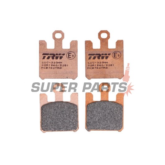 Τακάκια φρένων -TRW- MCB742TRQ, Kawasaki VN1600 Mean Streak/ZX-6R 636/ZX-6RR/ZX-10R/ZX-12R Ninja + Suzuki GSX-R1000 (2003-2007)