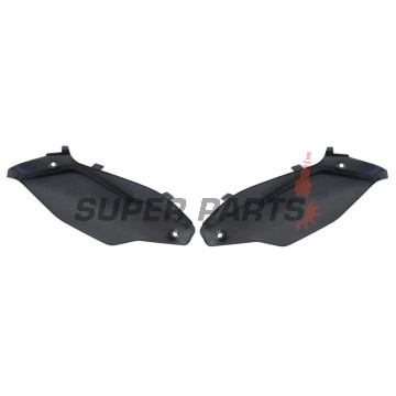 Πίσω πλαϊνά πλαστικά -POLISPORT- μαύρα, KAWASAKI KX 250/450 2012-2016