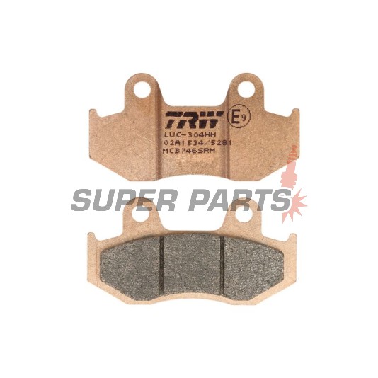 Τακάκια φρένων -TRW- MCB746SRM, sintered, Suzuki Burgman AN400/400S (2001-2005)