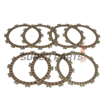 Σετ δίσκων συμπλέκτη -TRW- MCC321-7, Suzuki DR650R/RE Dakar (1990-1995), Suzuki M800 Marauder (2005-2009), Suzuki SV650/S (1999-2002), Suzuki VL800 Volusia/Intruder/C50/C800/M800 (2001-2016), Suzuki VS600/750/800 Intruder (1986-2003), Suzuki VX8