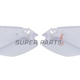 Πίσω πλαϊνά πλαστικά -POLISPORT- λευκά, KAWASAKI KX 125/250 2003-2008
