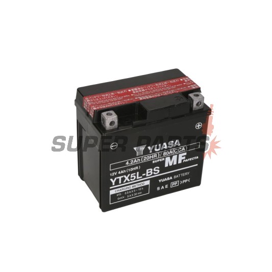 Μπαταρία -YUASA- YTX5L-BS, 4Ah 12V