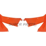 Μπροστινά πλαϊνά πλαστικά -POLISPORT- πορτοκαλί, KTM EXC, SX 125-380 2001-2004