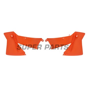 Μπροστινά πλαϊνά πλαστικά -POLISPORT- πορτοκαλί, KTM EXC, SX 125-380 2001-2004