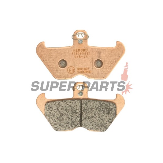 Τακάκια φρένων -FERODO- FDB2050ST, BMW K/K1 1000/1100/1200 RS/LT 1989-2001, BMW R 850/1100/1150/1200 GS/RS/RT/R/C 1994-2003