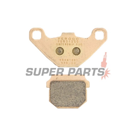 Τακάκια φρένων -FERODO- FDB313SG, Aprilia Pegaso/Tuareg/RS4 50-600 1989-2014; Kawasaki KDX/KMX/KX 100-250 1981-1998; Peugeot Vivacity/Speedake/Buxy 50-100 1994-2010; Suzuki Address/Street Magic 50-125 1995-2016