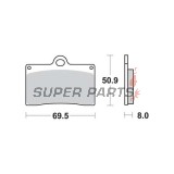 Τακάκια φρένων -TRW- MCB540, Aprilia RS/RS4, Beta Euro/Jonathan, Cagiva Canyon/Mito/Raptor, Ducati Monster/SS/916, Gas Gas FSE/FSR, KTM Duke/LC4/SMR, Moto Guzzi California/Daytona, MZ Skorpion, Sachs Roadster/XTC, Yamaha SZR - 125-1100cc, 1988-2016