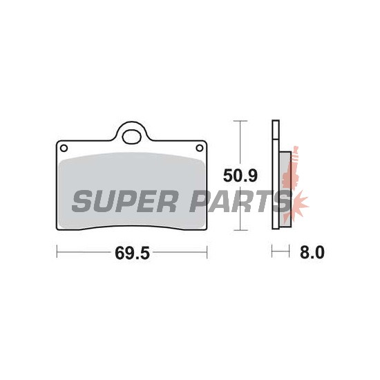 Τακάκια φρένων -TRW- MCB540, Aprilia RS/RS4, Beta Euro/Jonathan, Cagiva Canyon/Mito/Raptor, Ducati Monster/SS/916, Gas Gas FSE/FSR, KTM Duke/LC4/SMR, Moto Guzzi California/Daytona, MZ Skorpion, Sachs Roadster/XTC, Yamaha SZR - 125-1100cc, 1988-2016