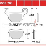 Τακάκια φρένων -TRW- MCB765, Aprilia RX 125 (2008-2010), Derbi Mulhacen 125 (2007-2008), Derbi Terra 125/Adventure (2008), Keeway Speed 125/150 (2006)