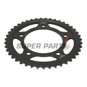 Πίσω γρανάζι -JT- JTR302,43ZBK, 43 δόντια, μαύρο ψευδάργυρος, ατσάλινο, Honda CB 1100 2000-2003, 2013-2018, CB 1300 2000, 2003-2013, CB 900 2002-2007, CBF 1000 2006-2016, CBR 1100 1996-2008, CBR 600 1990-1994, 1996, CBR 900 1992-1995, VTR 1000 1997-2006