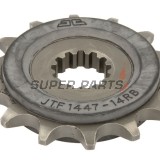 Μπροστινό γρανάζι -JT- JTF1447,14RB, 14 δόντια, με λαστιχένιο αποσβεστήρας, Suzuki GW 250 2012-2017