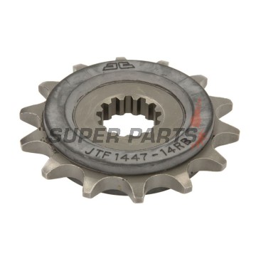 Μπροστινό γρανάζι -JT- JTF1447,14RB, 14 δόντια, με λαστιχένιο αποσβεστήρας, Suzuki GW 250 2012-2017