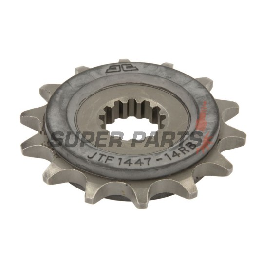 Μπροστινό γρανάζι -JT- JTF1447,14RB, 14 δόντια, με λαστιχένιο αποσβεστήρας, Suzuki GW 250 2012-2017