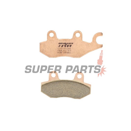 Τακάκια φρένων -TRW- MCB582SI, ATK 250/260/406, CAN-AM Commander/Maverick 800/1000, Kawasaki Brute Force/KLX/KVF/Teryx, Suzuki DR/RM/LT-R, Yamaha TT/WR/XTZ/YFM/YFZ/YXR/YZ (1989-2020)