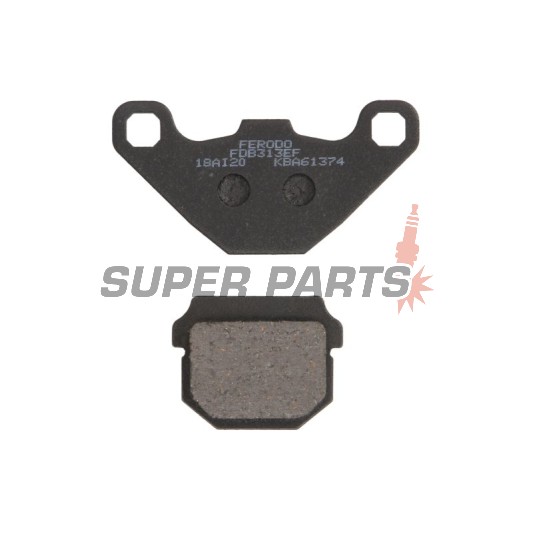 Τακάκια φρένων -FERODO- FDB313EF, Aprilia Pegaso/Tuareg/RS4 50-600 1989-2014; Kawasaki KDX/KMX/KX 100-250 1981-1998; Peugeot Vivacity/Speedake/Buxy 50-100 1994-2010; Suzuki Address/Street Magic 50-125 1995-2016