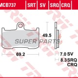 Τακάκια φρένων -TRW- MCB737, Kawasaki Z/ZR/ZRX - Z800/Z900/Z1000, ZR800, ZRX400 - 400-1000cc, 1998-2018