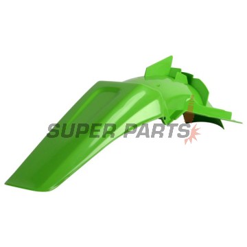 Πίσω φτερό/ουρά -POLISPORT- πράσινο, KAWASAKI KX 125/250 1999-2002