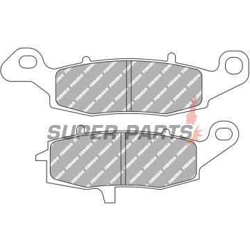 Τακάκια φρένων -FERODO- FDB2049EF, Suzuki V-Strom/GS 500/Bandit/SV 650/Intruder/Marauder 500-800 1996-2012