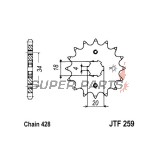Μπροστινό γρανάζι -JT- JTF259,12, 12 δόντια, Honda CB 100 1976-1986, CB 125 1973-1989, CD 125 1982-1985, CD 185 1978-1982, CG 125 1977-1983, 1985-2001, 2004-2008, CM 125 1982-1997, EZ 90 1990-1992, MTX 125 1983-1995, NX 125 1989-1998