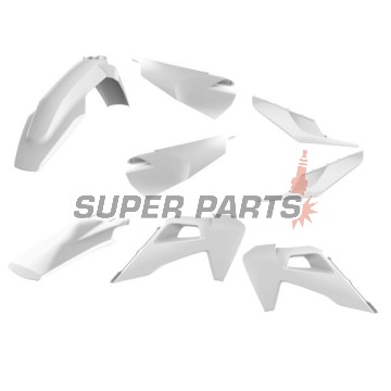 Σετ πλαστικών -POLISPORT- λευκά, HUSQVARNA FC, TC 125-450 2019-2021