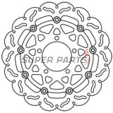 Δίσκος φρένου -TRW- MSW257RAC, 300mm, Kawasaki ER-6F/ER-6N 650 (2006-2013), KLE650/1000 Versys (2007-2017), Z750/750R/1000/1000SX (2007-2017), ZX-10R Ninja 1000 (2004-2007), ZX-6R/6RR 600/636 Ninja (2005-2015)