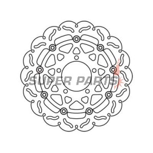 Δίσκος φρένου -TRW- MSW257RAC, 300mm, Kawasaki ER-6F/ER-6N 650 (2006-2013), KLE650/1000 Versys (2007-2017), Z750/750R/1000/1000SX (2007-2017), ZX-10R Ninja 1000 (2004-2007), ZX-6R/6RR 600/636 Ninja (2005-2015)