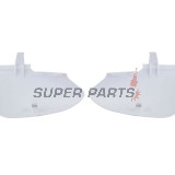 Πίσω πλαϊνά πλαστικά -POLISPORT- λευκά, HONDA CRF 50 2004-2023