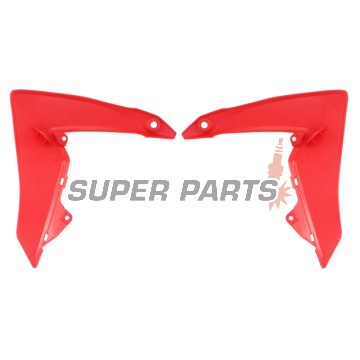 Μπροστινά πλαϊνά πλαστικά -POLISPORT- κόκκινα, HONDA CRF 110 2013-2018