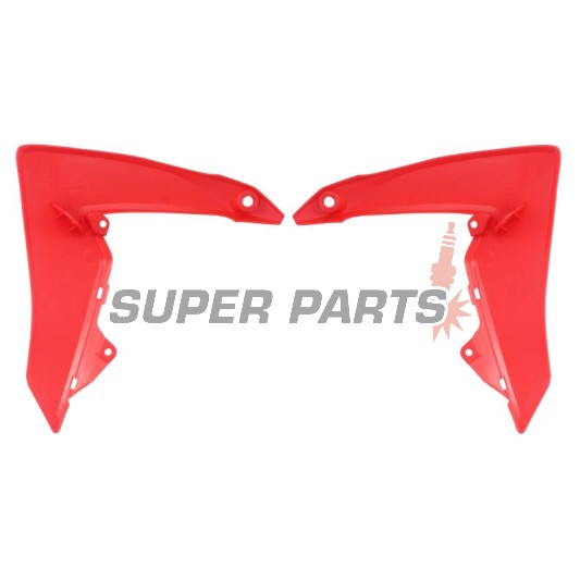 Μπροστινά πλαϊνά πλαστικά -POLISPORT- κόκκινα, HONDA CRF 110 2013-2018