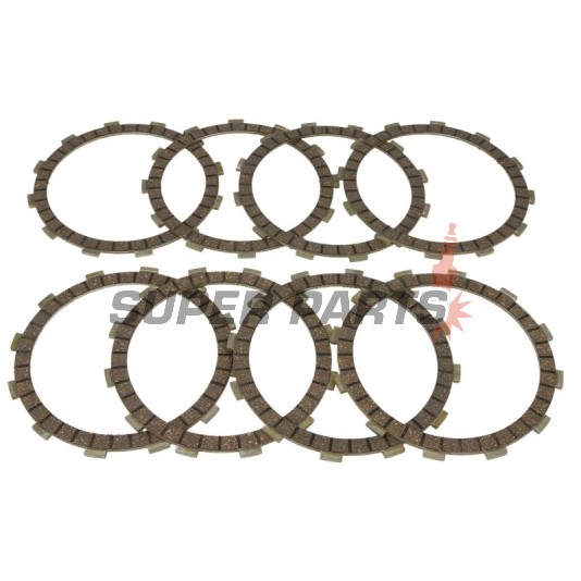 Σετ δίσκων συμπλέκτη -TRW- MCC121-8, Honda CB 750-1100F/Custom/Bol dOr/Supersport (1978-1984), GL 1800 Gold Wing (2001-2011), ST 1300 Pan European (2002-2012), VF 1100C Magna (1983), VT 1300CX Fury (2010-2016), VTX 1300-1800 (2001-2008)